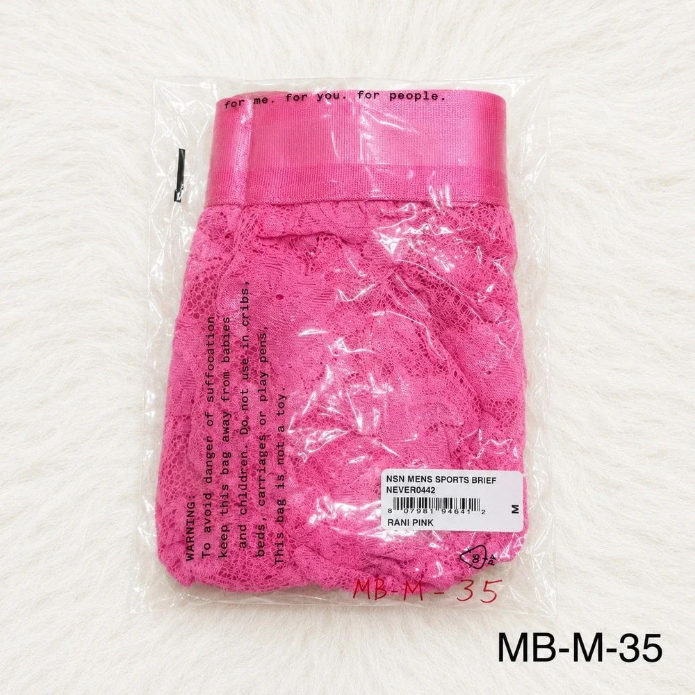COSABELLA Never Say Never‎ Men's Sports Brief Rani Pink / Size M - NWT